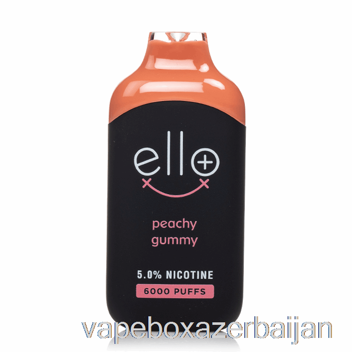 Vape Azerbaijan BLVK ELLO Plus 6000 Disposable Peachy Gummy Ice